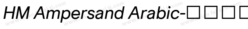 HM Ampersand Arabic字体转换